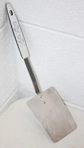 Vintage Stainless Steel Spatula Made in USA! Floral Print handle 12.5" long EUC - Picture 1 of 13