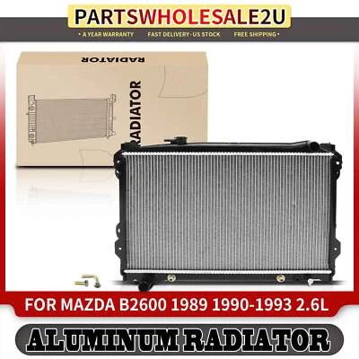 New Radiator w/ Oil Cooler for Mazda B2600 1989 1990 1991-1993 L4 2.6L Automatic - Image 1 of 4