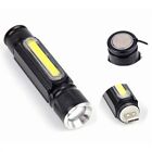Torch Lamp Flashlight 1*LED +1*COB LED 4 Modes 5000lumen Convex Lens
