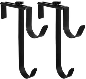2 Pcs Double Pool Pole Hooks Adjustable Thickened Panel Pool Fence Hooks - Picture 1 of 6