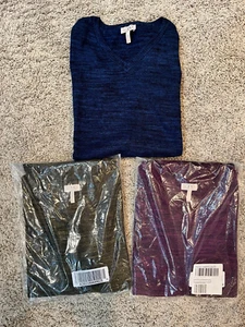 EUC Damen LOGO by LORI GOLDSTEIN Baumwolle Kaschmir L/S Swing Pullover V-Ausschnitt S - Bild 1 von 16