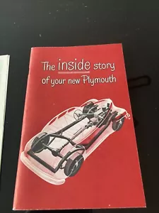 Vtg Original 1946 1947 1948 Plymouth Owner's Manual With Owners Policy - Picture 1 of 6