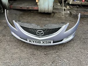 2008 MAZDA 6 FRONT BUMPER + GRILLE + FOG LAMPS - Picture 1 of 12