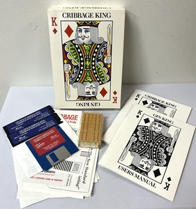 Vintage Gin King Cribbage King 1989 Video Card Game 5,25" Disketten - Bild 1 von 9