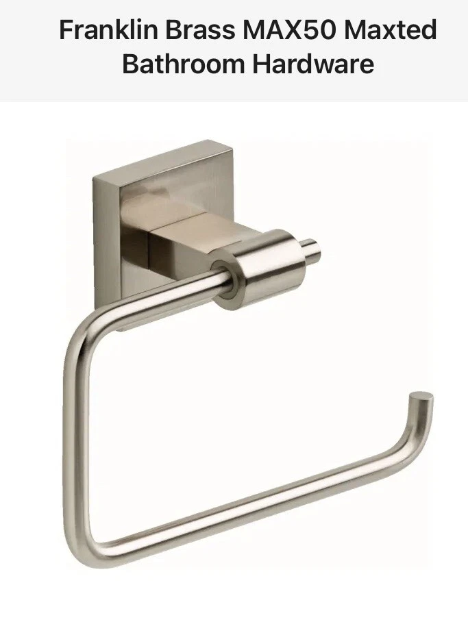 Franklin Brass Max50 SN Maxted Toilet Tissue Paper Holder Satin Nickel
