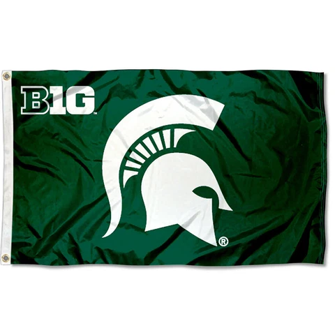 MSU Spartans MSU Flag 3x5 Banner Cover