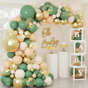 Sage Green Baby Shower Decorations for Boy or Girl - 136pcs Shower... - Picture 1 of 9