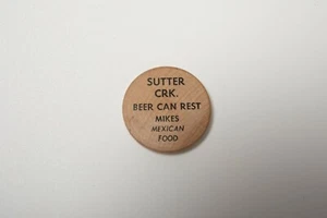 Wooden Nickel (B10B-4) Mike's Mexican Food Lot of 2 Sutter Creek California - Picture 1 of 5