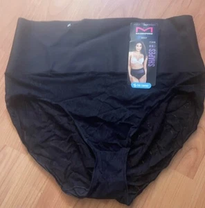 Neu mit Etikett Maidenform Shapes festes Slip Höschen cool bequem schwarz Medium-Stil DM0051 - Bild 1 von 4