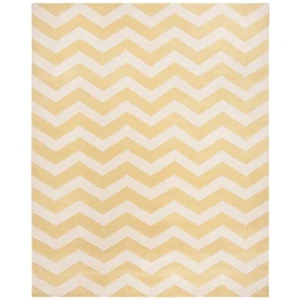 Safavieh Chatham 2'-3" X 5' Wool Hand Tufted Rug in Gold / Ivory - Picture 1 of 7