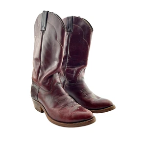 Abilene Boots Brown Leather Women's 9 Medium Nitrile-Gum Sole - Picture 1 of 17