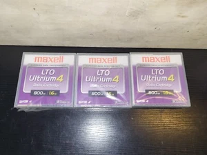Lot of 3 -Maxwell LTO Ultrium 4 Date Cartridges 800GB 1.6TB - New Sealed - Picture 1 of 4