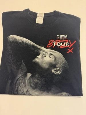 Chris Brown “Between The Sheets” 2015 Tour T-Shirt |Men M | Black Graphic Tee Foto 1 de 4