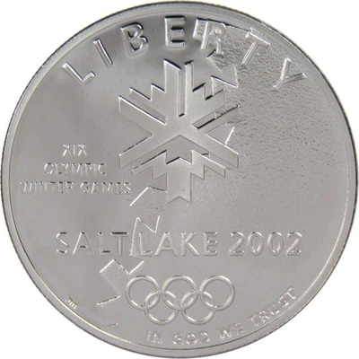Salt Lake City Olympic Games Commemorative Dollar 2002 P Proof Silver - Image 1 of 2