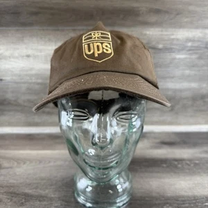 Vintage UPS Hat Cap Snapback Brown Made In USA What Can Brown Do For You - Picture 1 of 10