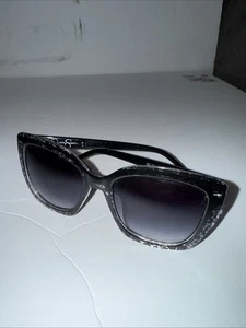 Gafas de sol Jessica Simpson de gran tamaño marco de plástico de encaje negro y transparente J5924-OXLC - Imagen 1 de 10