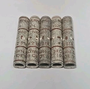 Menge 5 - Burndy YS2C-L N60 #2 STR braun Matrize 10 oder 97 Stoßspleiß YS2CL, 2" lang - Bild 1 von 2