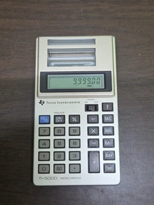 Vintage Texas Instruments TI-5000 Micro Printer Calculator (Not Fully Tested) - Picture 1 of 14