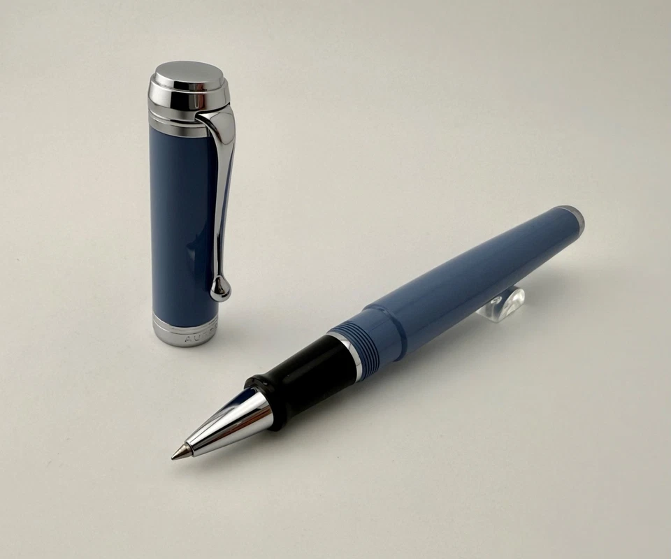 Aurora Talentum Celestial Blue Chrome Rollerball Pen - Image 1 of 4