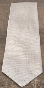 Very Nice Calvin Klein Mens Silk Tie w/Black and White Little Dots 3.75" x 61" - Picture 1 of 5