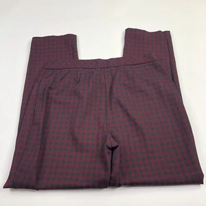 J. Jill Ponte Slim Leg Medium (Actual 32W 29L) Lounge Women's Pants Check EUC - Picture 1 of 11
