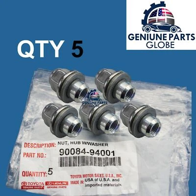 JUEGO DE TUERCAS DE RUEDA X 5 ORIGINALES TOYOTA AVALON CAMRY SIENNA TACOMA HIGHLANDER RX350 Foto 1 de 3
