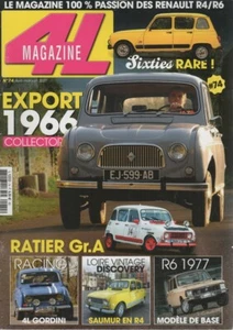 4L MAGAZIN 74 R4 EXPORT 1966 R4 1400 GORDINI R4 SIXTIES 1985 R4 GrA SMS TILBURY - Bild 1 von 2