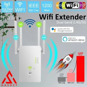1200mbps Wifi Extender Internet Booster Wireless Range Repeaters Signal booster - Picture 1 of 16