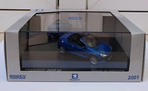 Peugeot 206cc coupe cabriolet Norev 472624 MIB 1:43 202 203 104 204 205 106 207 - Imagen 1 de 4