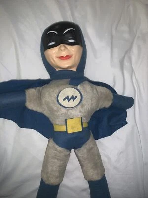 Винтажная плюшевая кукла 1966 Batman из телесериала Adam West РЕДКАЯ Carnival Prize 24 дюйма - Изображение 1 из 4