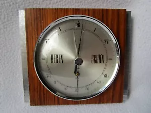 LUFFT Design Barometer Thermometer Hygrometer Wetterstation Holz ALU Regen Schön - Picture 1 of 6
