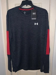 NWT Under Armour Performance Gameday Men's Large Black Heather T-shirt RARE HTF - Picture 1 of 4