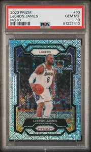 2023 Prizm LeBron James #63 Mojo #d /25 PSA 10 - Picture 1 of 2
