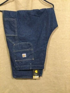 Herren Carhartt FR Signature Denim Latzhose Katze 2 NFPA 70E NFPA 2112 - Bild 1 von 8