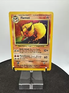 Pokémon TCG Flareon Jungle 3/64 Holo Rare WOTC Vintage NO SYMBOL ERROR - Picture 1 of 22