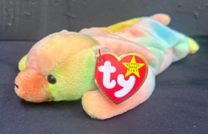 Ty Beanie Baby 1999 nicht mehr produziert Sammy der mehrfarbige Eisbär Plüschtier - Bild 1 von 5