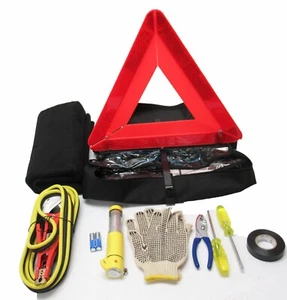Battery Cables Flashlight Blanket Safety Triangle Roadside Safety Kit OEM Mopar - Picture 1 of 7