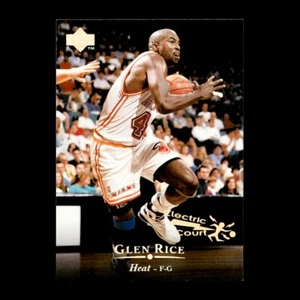 Glen Rice 1995-96 Upper Deck ELECTRIC COURT GOLD #72 Miami Heat - Picture 1 of 2