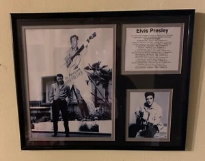 Elvis Presley The King Of Rock N Roll Montage In Frame 14”x 11” Inches. No1 Hits - Picture 1 of 6
