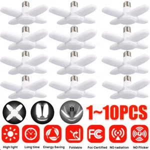 28W E27 Deformable LED Garage Light Bulb Ceiling Fixture Home Shop Workshop Lamp - Picture 1 of 9