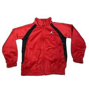 Nike Jordans Kids Size 6 Red/ Black Zip-Up Jacket - Great Condition - Picture 1 of 3