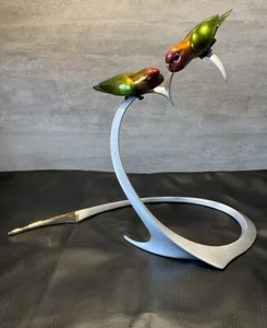 Frogman Tim Cotterill Bronze Valentines Love Birds Sculpture - Picture 1 of 24