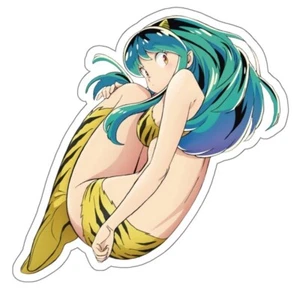 Lum Invader Waifu Girl Kiss-Cut Sticker Hentai Ecchi Urusei Yatsura Anime Manga - Picture 1 of 22
