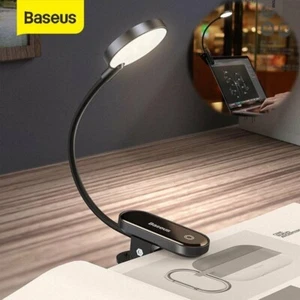 Baseus Book Light LED Reading Lamp USB Rechargeable Mini Clip-On Desk Nightlight - Picture 1 of 4