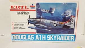 1:48 Ertl ESCI Douglas A-1 H Skyraider Navy Fighter Plane Sealed Model Kit Up2 - Picture 1 of 5
