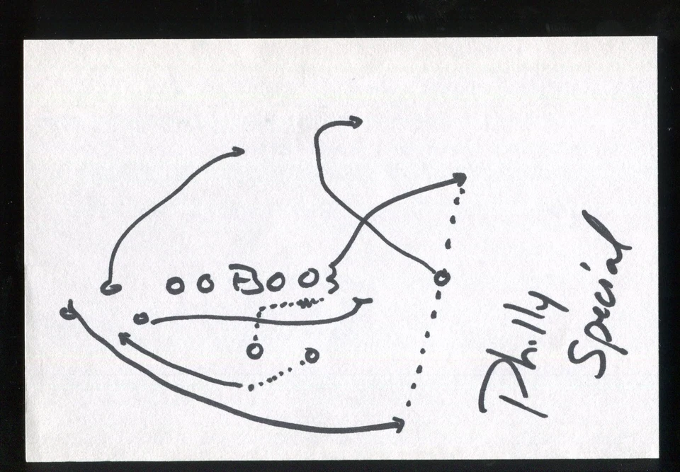 道格·佩德森老鹰教练手绘游戏素描超级碗费城特别版 — 第 1/1 张图片