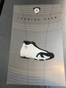 Footlocker Double Sided Poster Retro Jordan 14’s “Black Toe” 28” x 18” WOW 🤩 - Picture 1 of 2