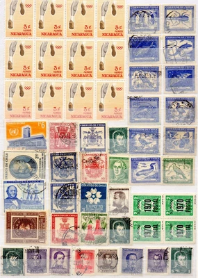 AMERIQUE LATINE ! LOT de  Timbres anciens depuis  1900 NEUFS et SURCHARGES - Photo 1/2