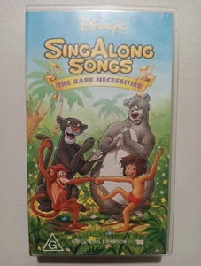 Disney's Sing A Long Songs The Bare Necessities VHS Volume 1 TESTED - Picture 1 of 6