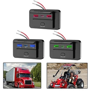 Double Chargeur Rapide Chargeur Voiture Prise Panneau Alliage Aluminium Coque LE - Photo 1 sur 36